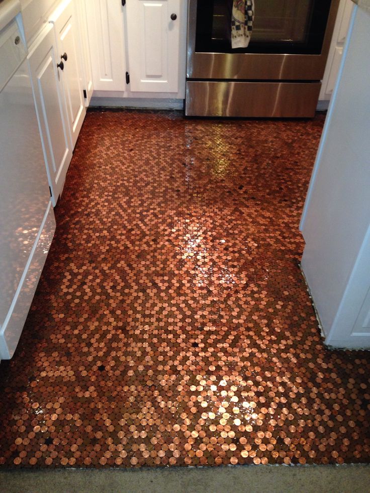 Diy Copper Penny Floor, Penny Floor Tile