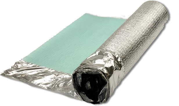 Silver 3mm Silver Acoustic Underlay Wood or Laminate Flooring Comfort Insulation 