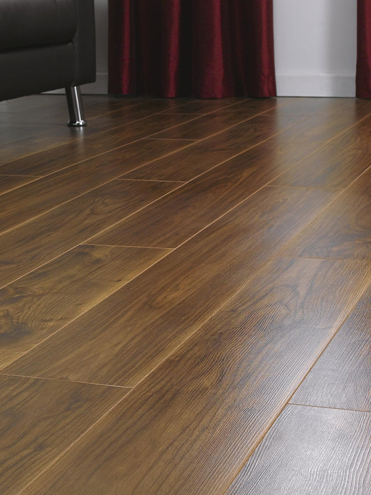 Light Walnut Effect Laminate Flooring